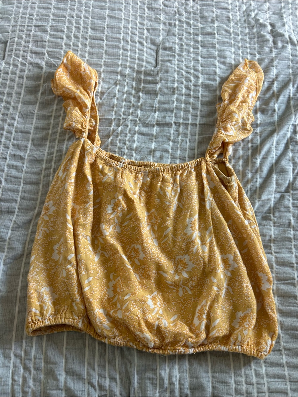 Women’s Yellow Floral tank Top